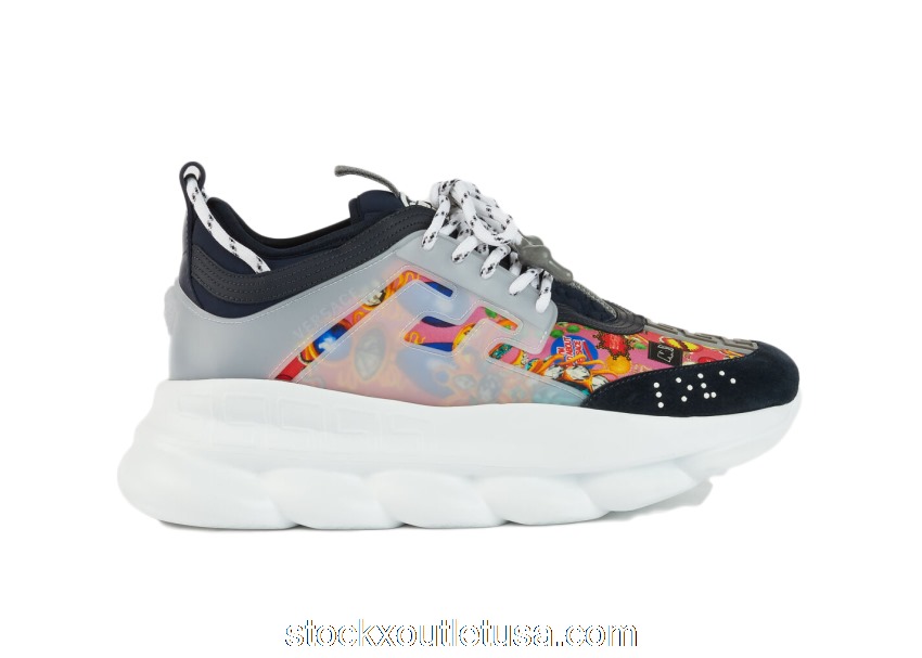 Outlet Versace Chain Reaction Print Black DSU7071E-DTESWG_DMC83