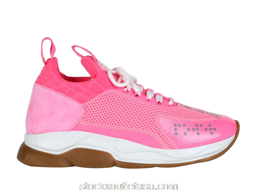 Outlet Versace Cross Chainer Pink Fluo White Gum DSU7349-D23TG_DF5