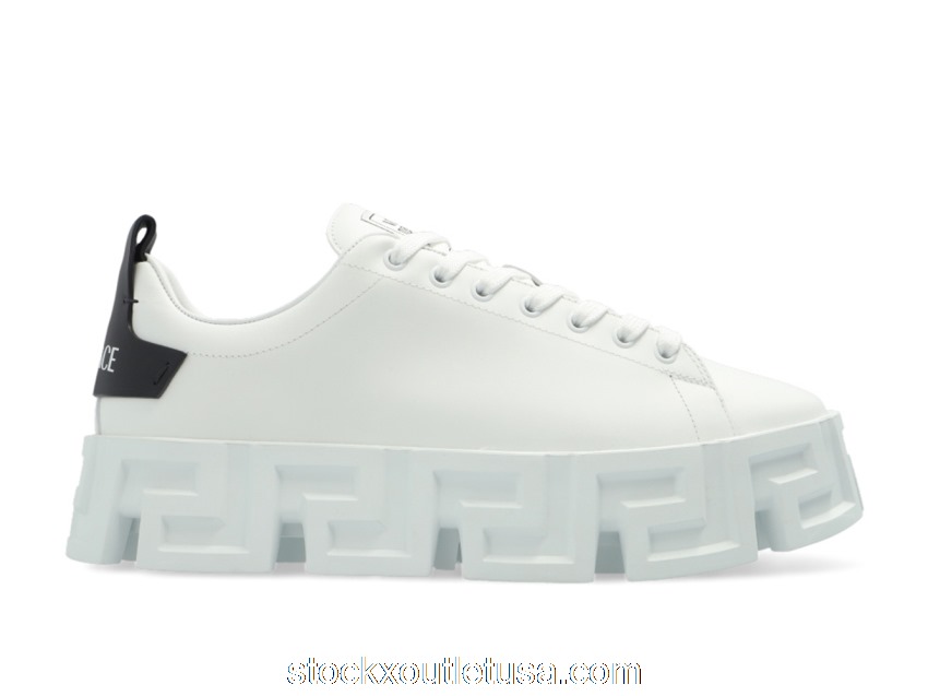 Outlet Versace Greca Labrynth Lace-Up Black White 1003134-1A02500_2W790