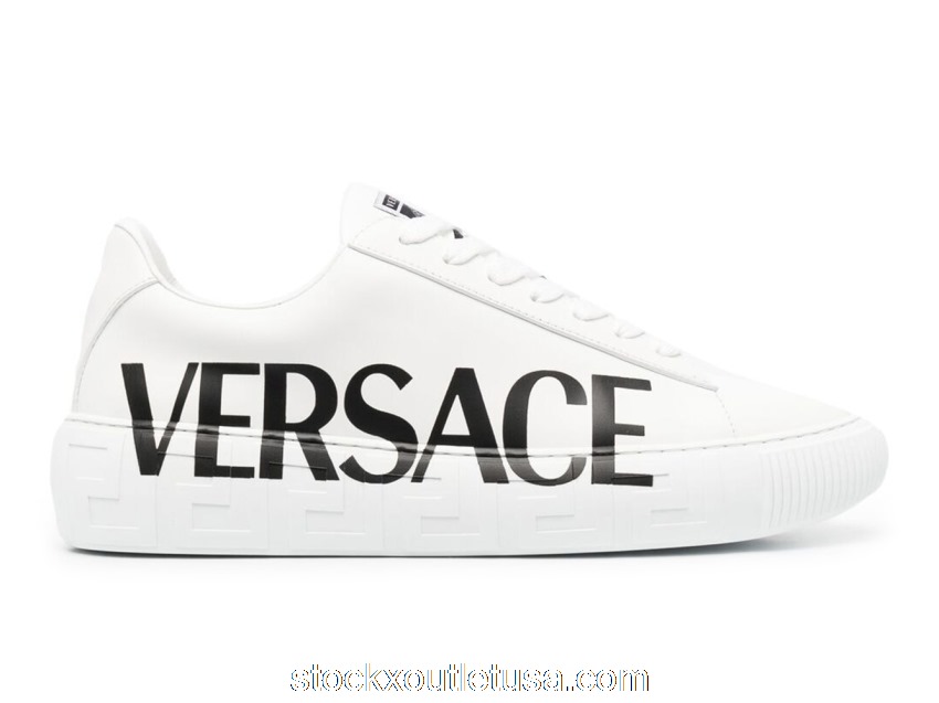 Outlet Versace Medusa Greca Low White White Black DSU8404-DV51G_D0141