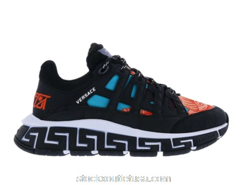 Outlet Versace Trigreca Black Blue Orange DSU8094-1A03521_6B930