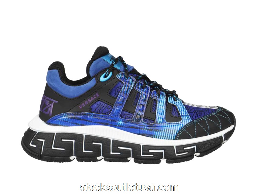Outlet Versace Trigreca Black Royal Blue Purple DSU8094-D17TCG_6X150