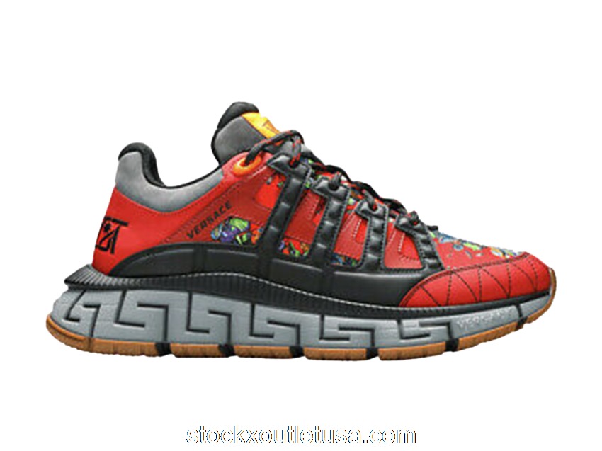 Outlet Versace Trigreca Red Black Grey DSU8094-D19TCG_6X170