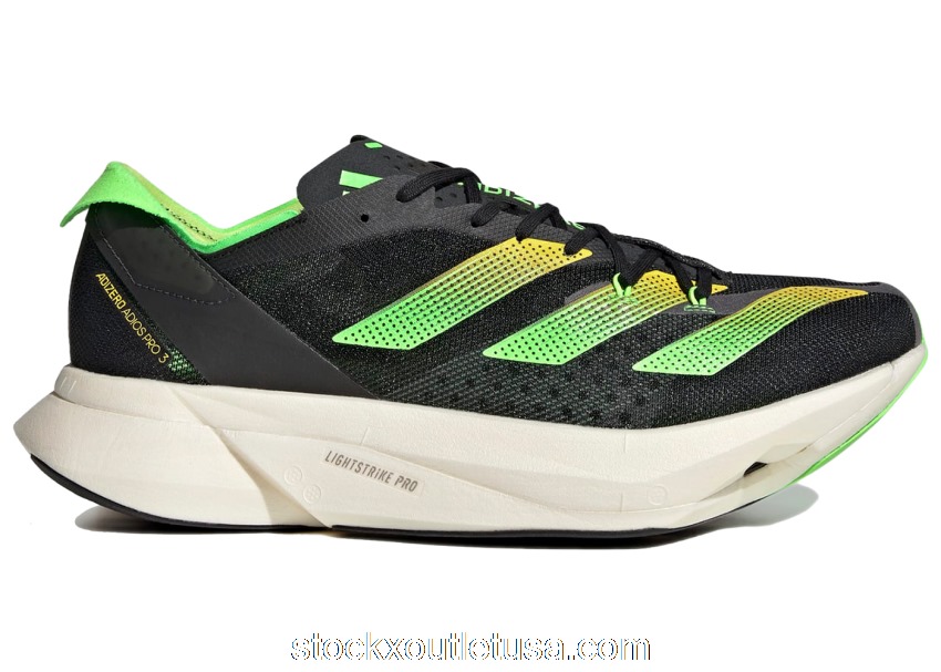 Outlet adidas Adios Pro 3 Black Beam Yellow Solar Green GX6251