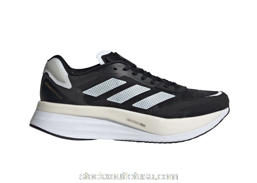 Outlet adidas Adizero Boston 10 Black White (W) H67515