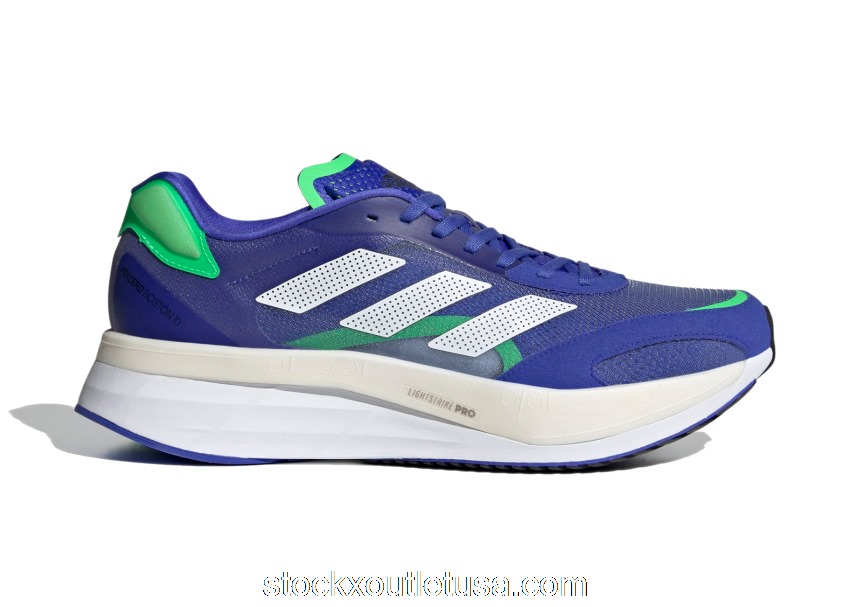 Outlet adidas Adizero Boston 10 Sonic Ink Screaming Green FZ2498