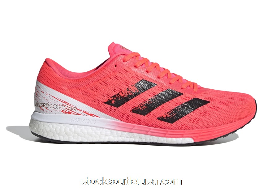 Outlet adidas Adizero Boston 9 Signal Pink Black EG4671