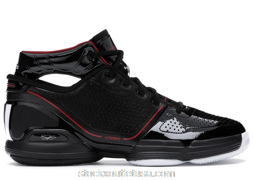 Outlet adidas Adizero Rose 1 Black Red (2020) FW7591
