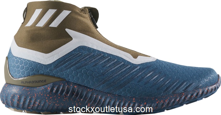 Outlet adidas Alphabounce Mid Night Blue Olive Khaki BW1387