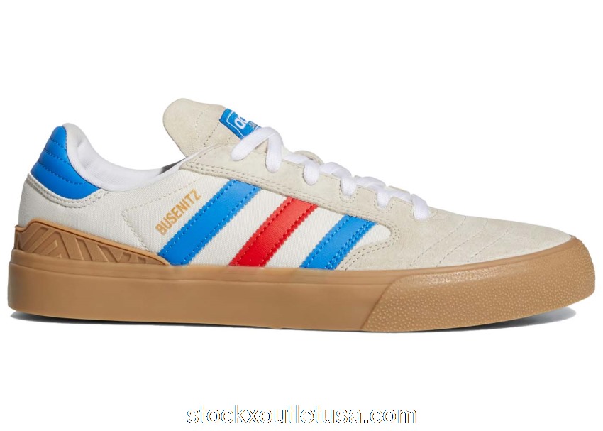 Outlet adidas Busenitz Vulc II Bliss Blue Bird Red Gum H04886