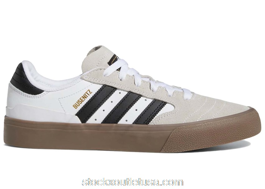 Outlet adidas Busenitz Vulc II White Black Gum GW3190