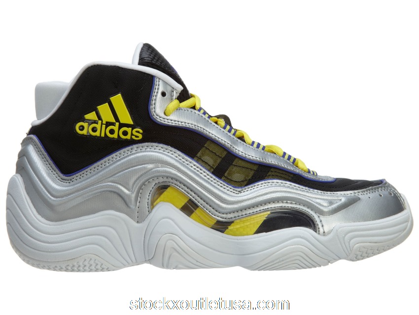 Outlet adidas Crazy 2 Basketball Shoes Silver Metallic/Light Yellow/Night Flash S83922