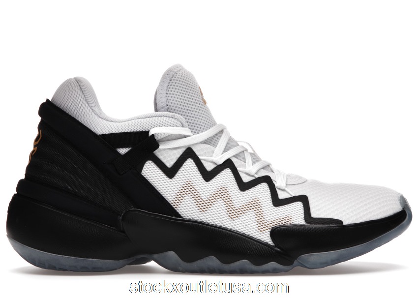 Outlet adidas D.O.N. Issue #2 White Black Gold FU7384