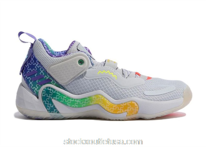 Outlet adidas D.O.N. Issue #3 Grey Rainbow GW3645