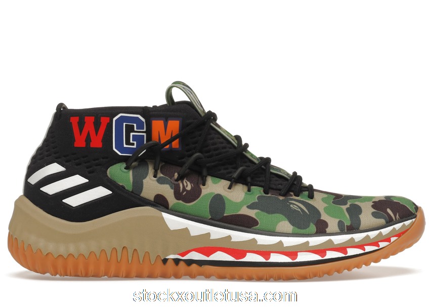 Outlet adidas Dame 4 A Bathing Ape Camo AP9974
