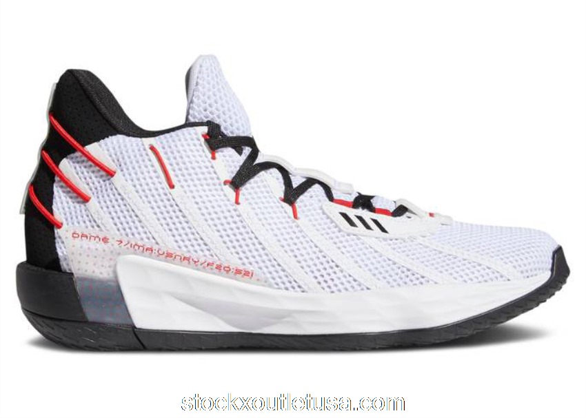 Outlet adidas Dame 7 Rip City Cloud White H04387