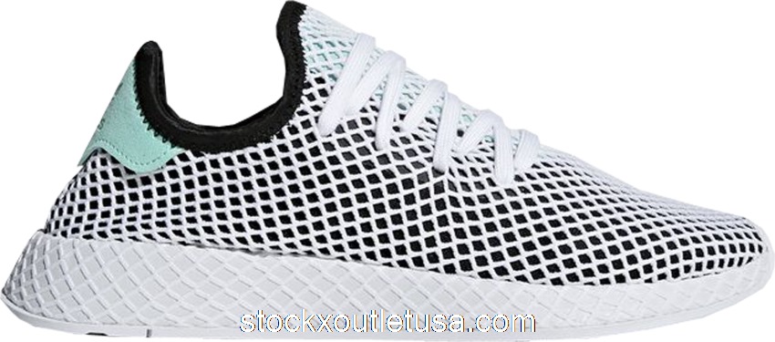 Outlet adidas Deerupt Core Black Easy Green B28076