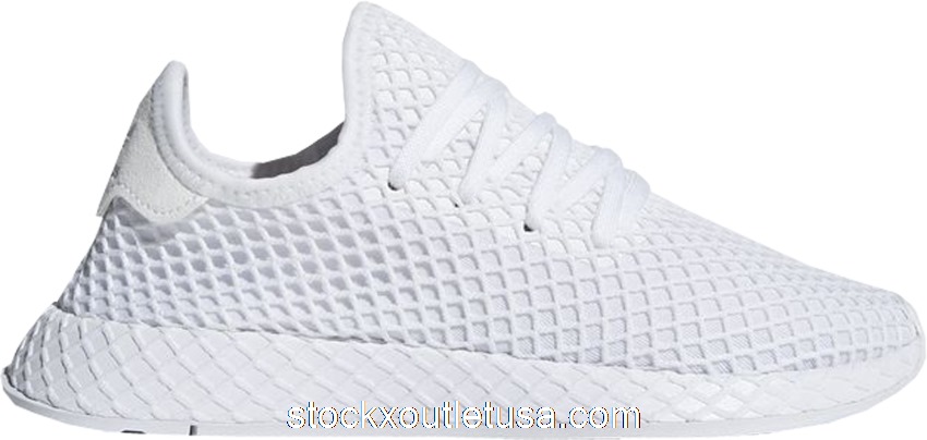 Outlet adidas Deerupt Triple White (Youth) CQ2935