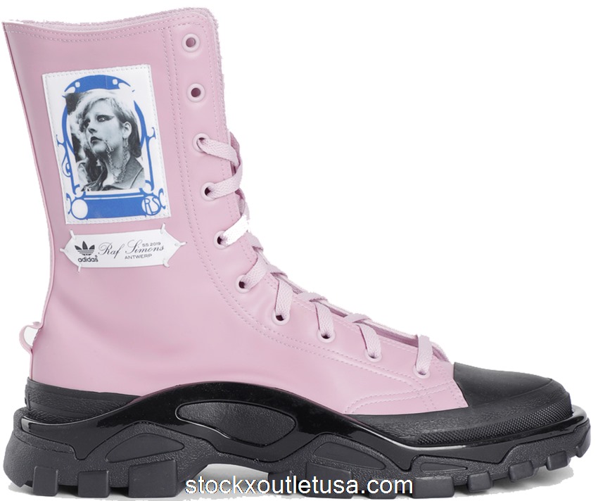 Outlet adidas Detroit High Raf Simons Pink Black EE7941