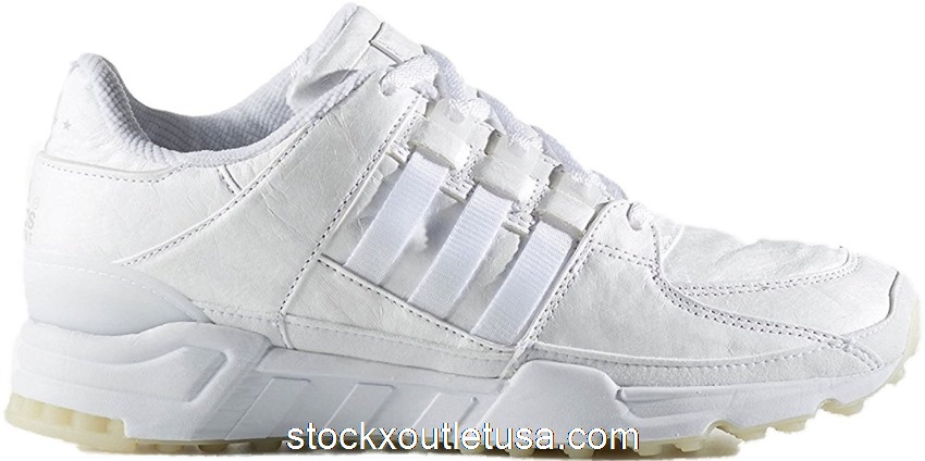 Outlet adidas EQT Running Support 93 Triple White Tumbled Leather B27575