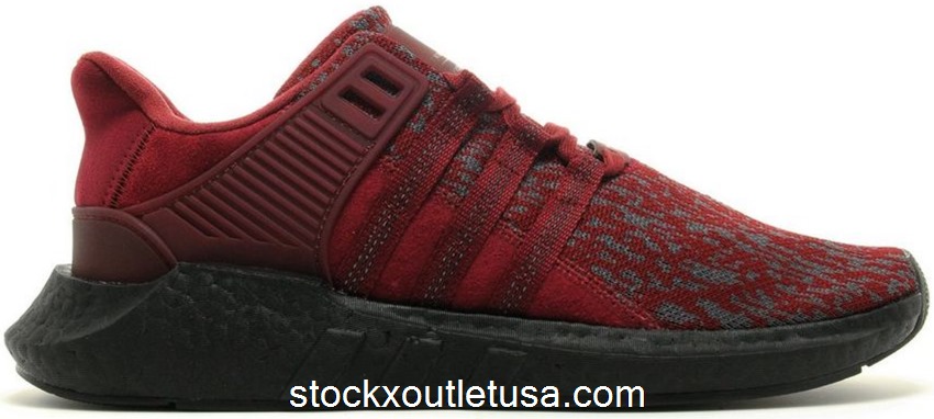 Outlet adidas EQT Support 93/17 JD Sports Burgundy Suede AC8169
