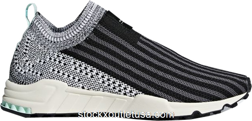 Outlet adidas EQT Support Sock Black White Clear Mint (W) B37528