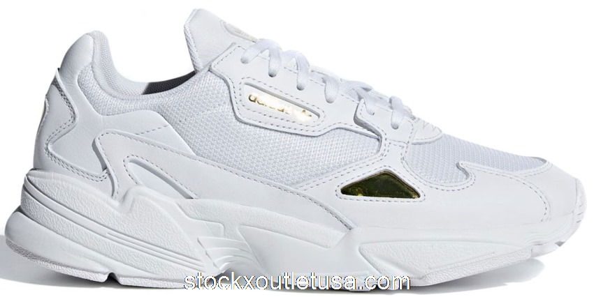 Outlet adidas Falcon Cloud White Gold Metallic (W) EE8838