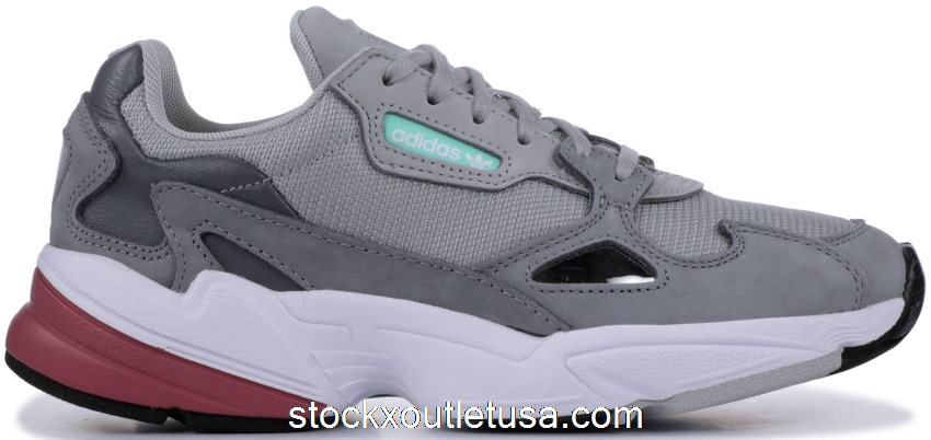 Outlet adidas Falcon Grey Maroon (W) D96698