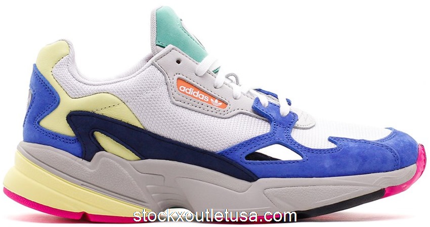 Outlet adidas Falcon White Blue (W) BB9174