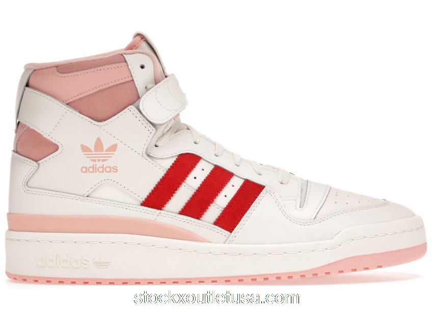 Outlet adidas Forum 84 Hi Off White Pink Red H01670