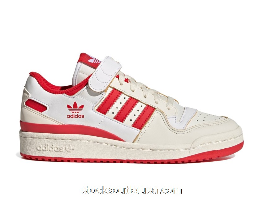 Outlet adidas Forum 84 Low Off White Vivid Red Footwear White (W) GX4518