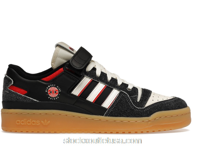 Outlet adidas Forum Low Midwest Kids Black Gum GW0035