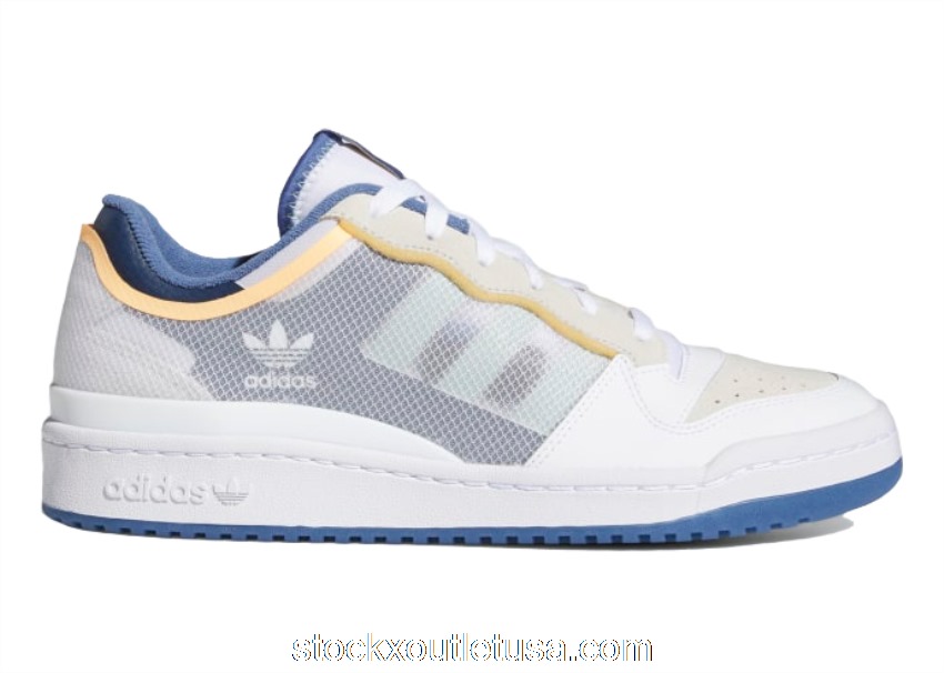 Outlet adidas Forum Low TT Cloud White Acid Orange Crew Blue FY4967