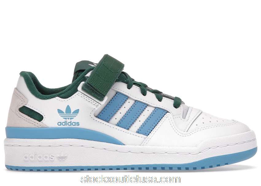 Outlet adidas Forum Low White Blue Green FY6816