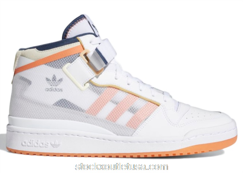 Outlet adidas Forum Mid TT White Acid Orange FY4707