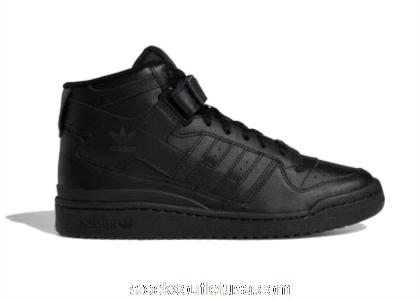 Outlet adidas Forum Mid Triple Black GV9767