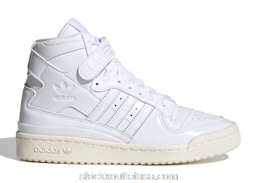 Outlet adidas Forum Mid Triple White Patent Leather (W) G58066