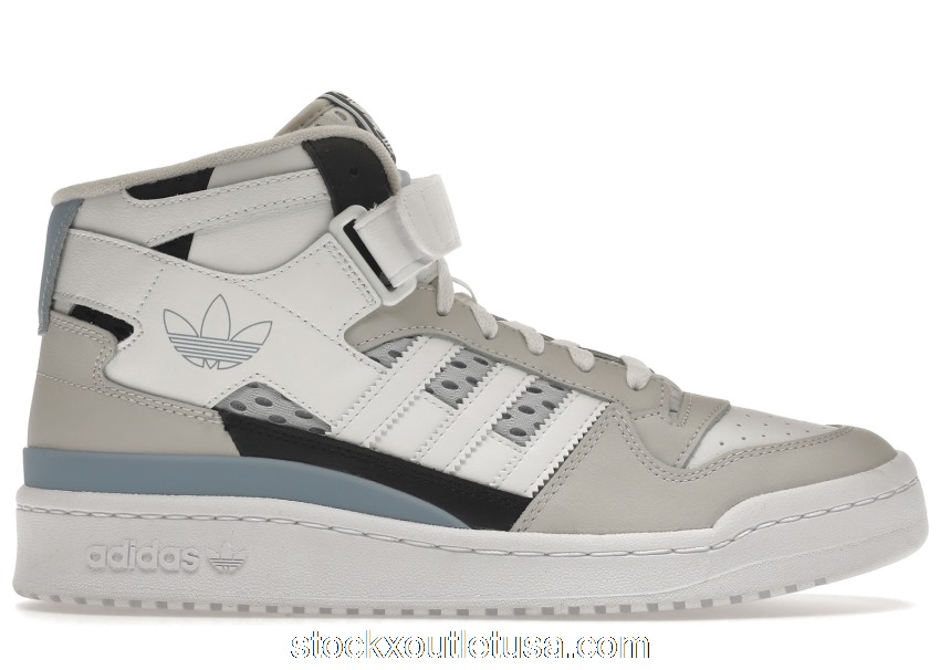 Outlet adidas Forum Mid White Ambient Sky H01679