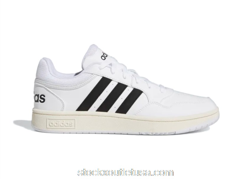 Outlet adidas Hoops 3.0 White Black GY5434