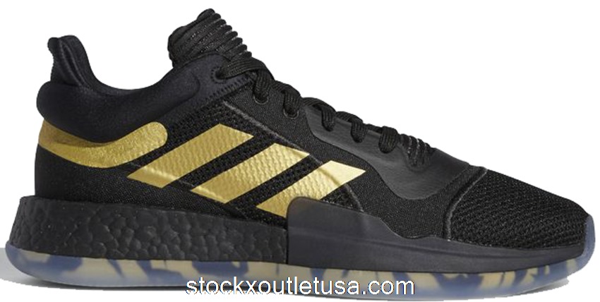 Outlet adidas Marquee Boost Low Black Gold EE8572