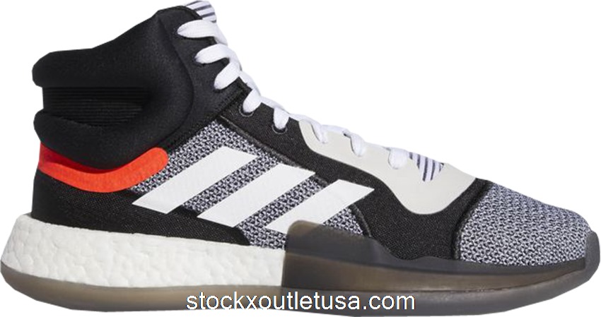 Outlet adidas Marquee Boost White Black BB7822