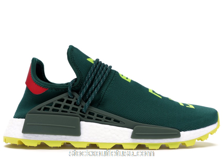 Outlet adidas NMD Hu Pharrell NERD Green Yellow EE6297
