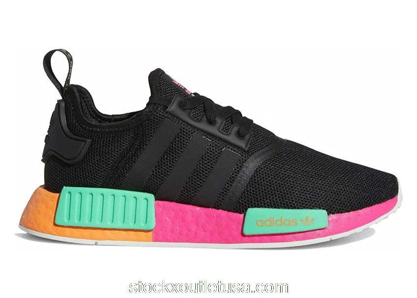 Outlet adidas NMD R1 Black Shock Pink (W) FX4459