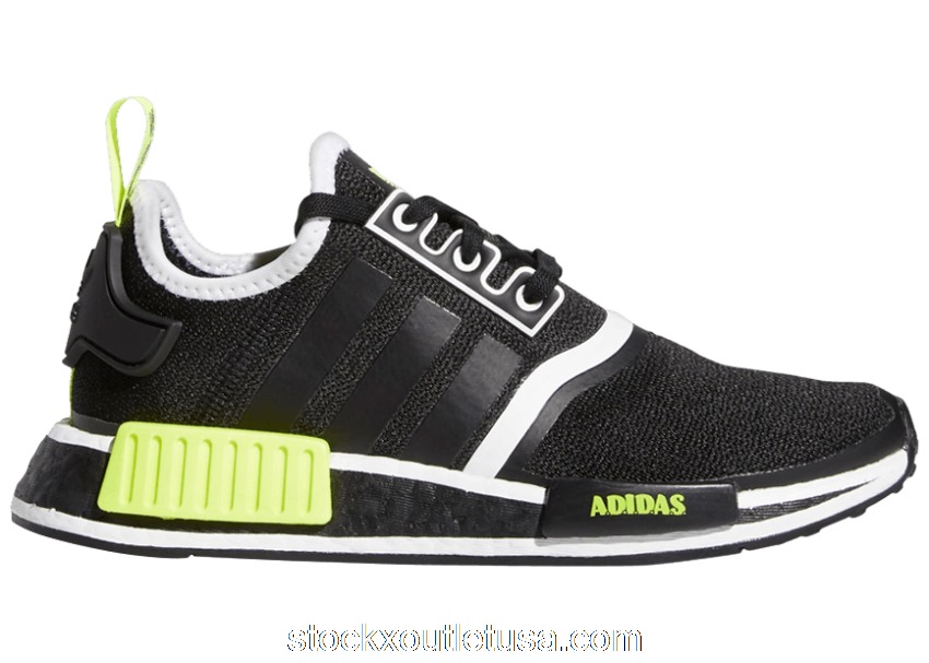 Outlet adidas NMD R1 Black Solar Yellow (GS) GY5060