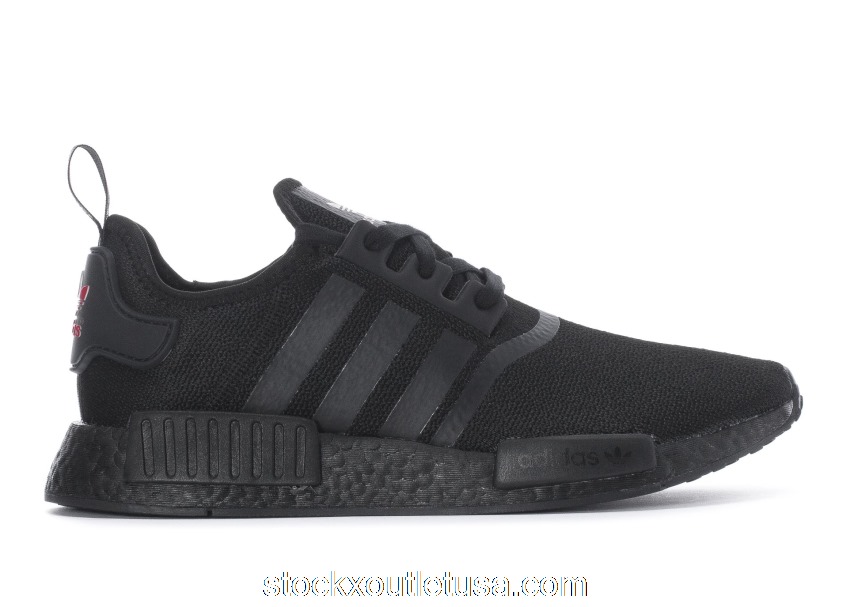 Outlet adidas NMD R1 Core Black Scarlet (W) FY9387