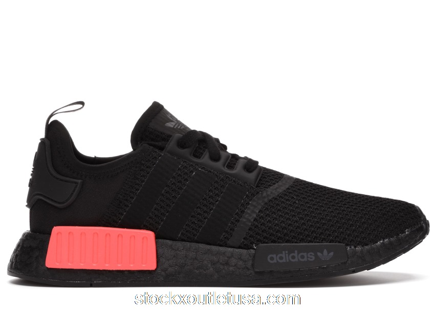 Outlet adidas NMD R1 Core Black Solar Red (2020) FV8162