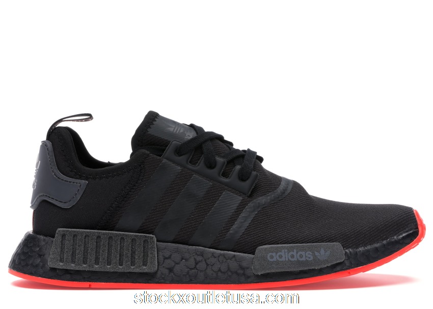 Outlet adidas NMD R1 Core Black Solar Red F35881