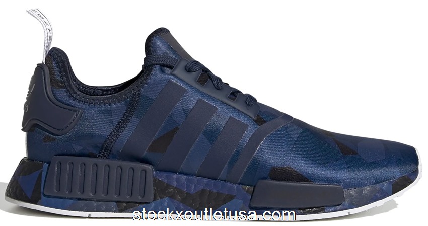 Outlet adidas NMD R1 Fractal Camo Collegiate Navy EF4264