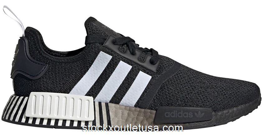 Outlet adidas NMD R1 Gradient Monochrome Black White FV3649
