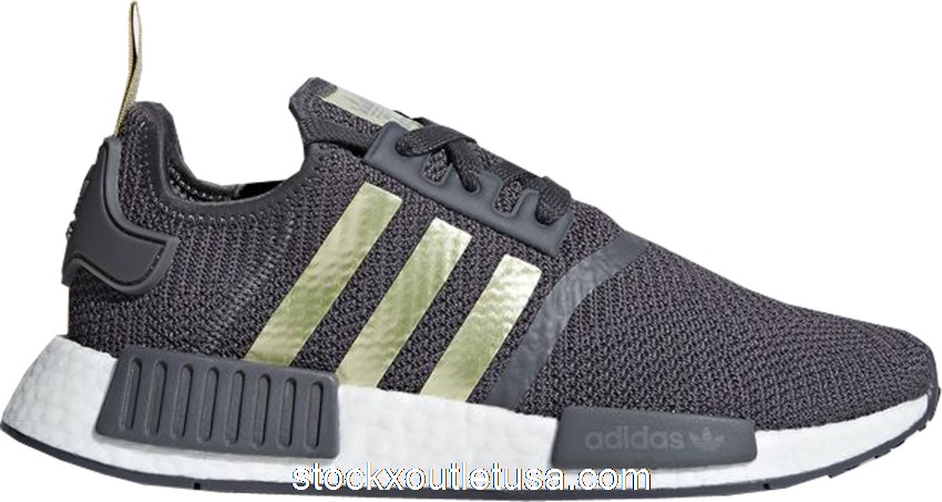 Outlet adidas NMD R1 Grey Five Gold Metallic (W) B37651